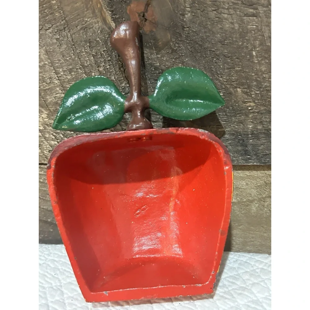 Vintage Cast Iron Apple Door Stop 7